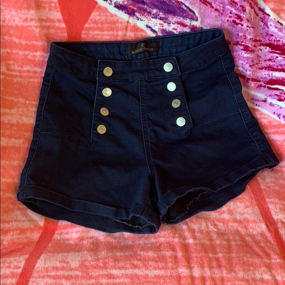 High Waist Jean Short